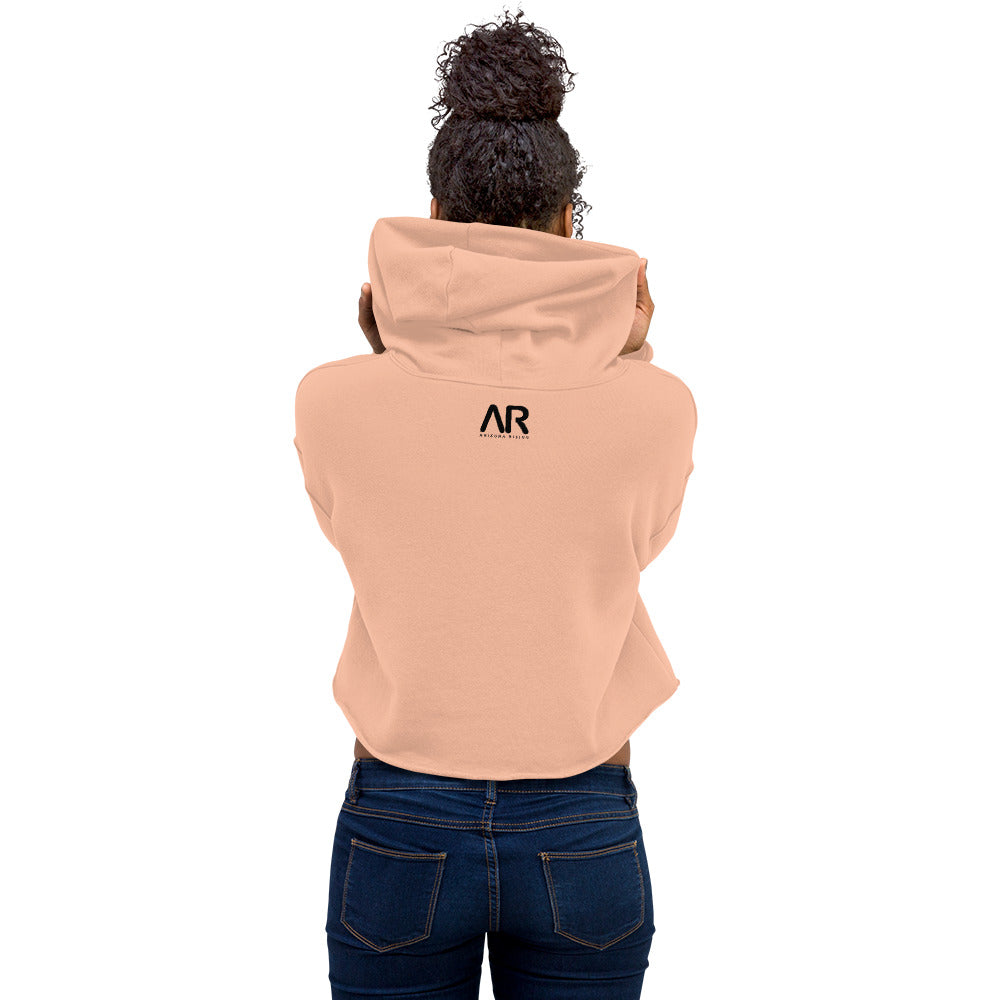 Women's "Powerful Woman" Crop Hoodie