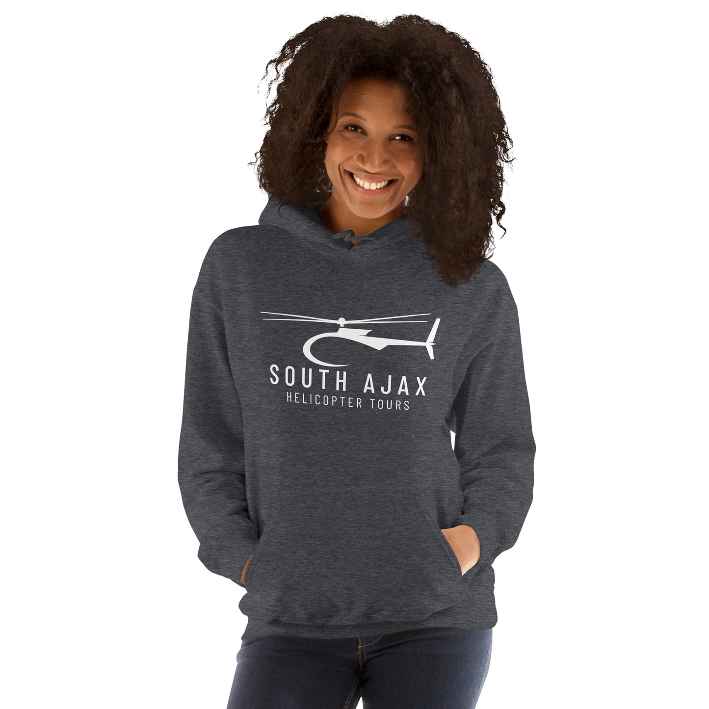 Women's South Ajax Helicopter Tours Hoodie.