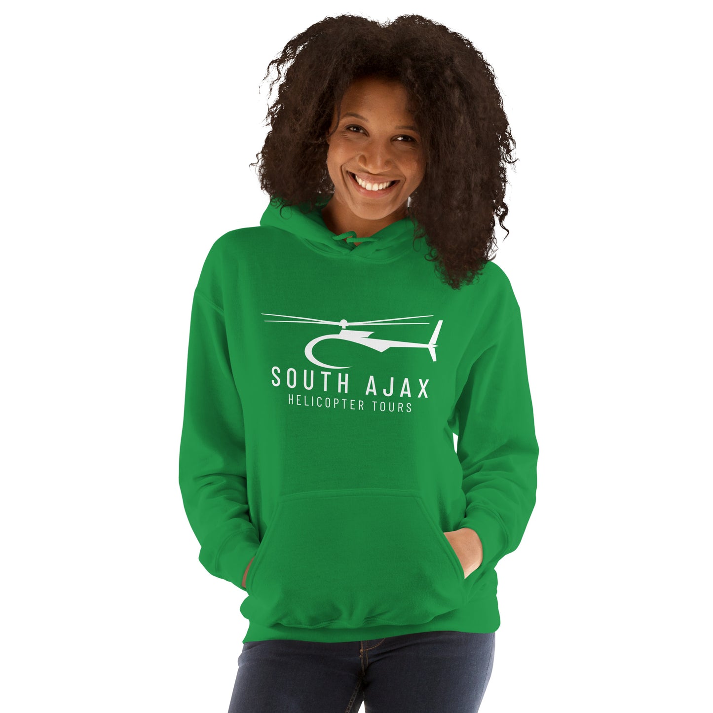 Women's South Ajax Helicopter Tours Hoodie.