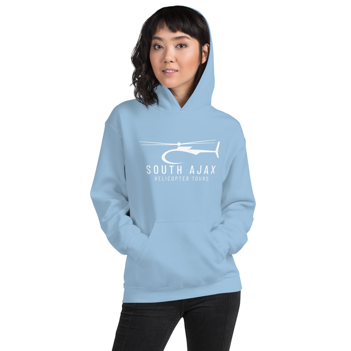 Women's South Ajax Helicopter Tours Hoodie.