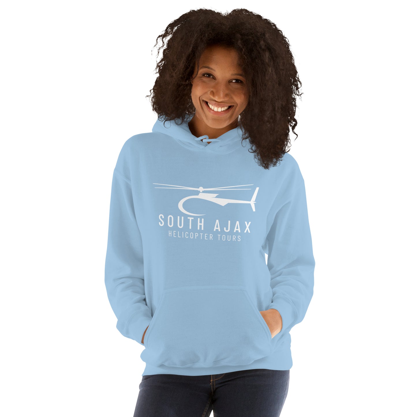 Women's South Ajax Helicopter Tours Hoodie.