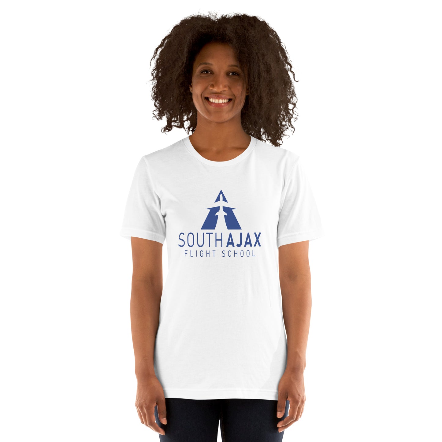 Women's South Ajax Flight School T-Shirt (Blue Logo)