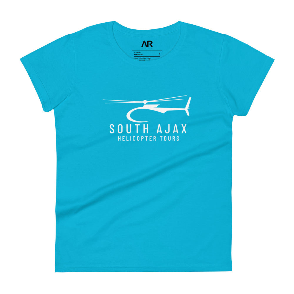 Women's South Ajax Helicopter Tours Fitted T-Shirt