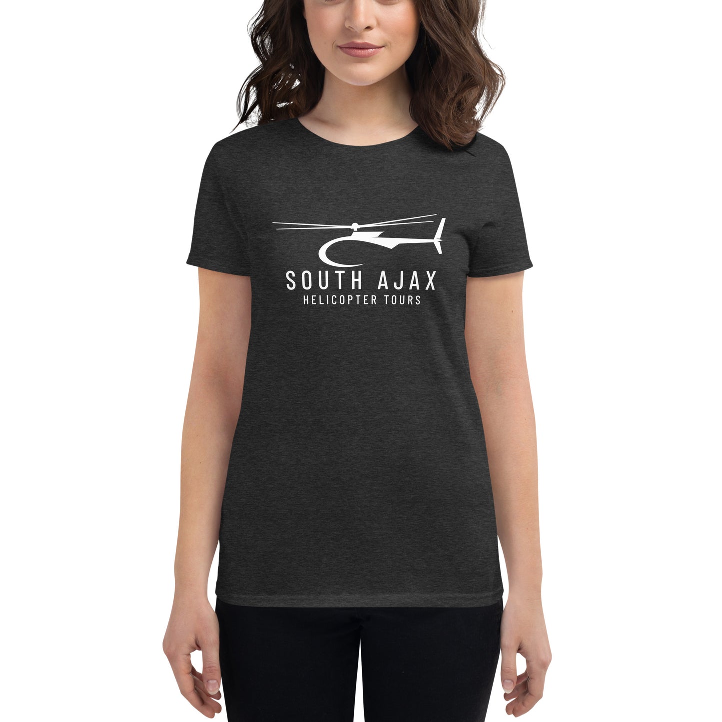 Women's South Ajax Helicopter Tours Fitted T-Shirt