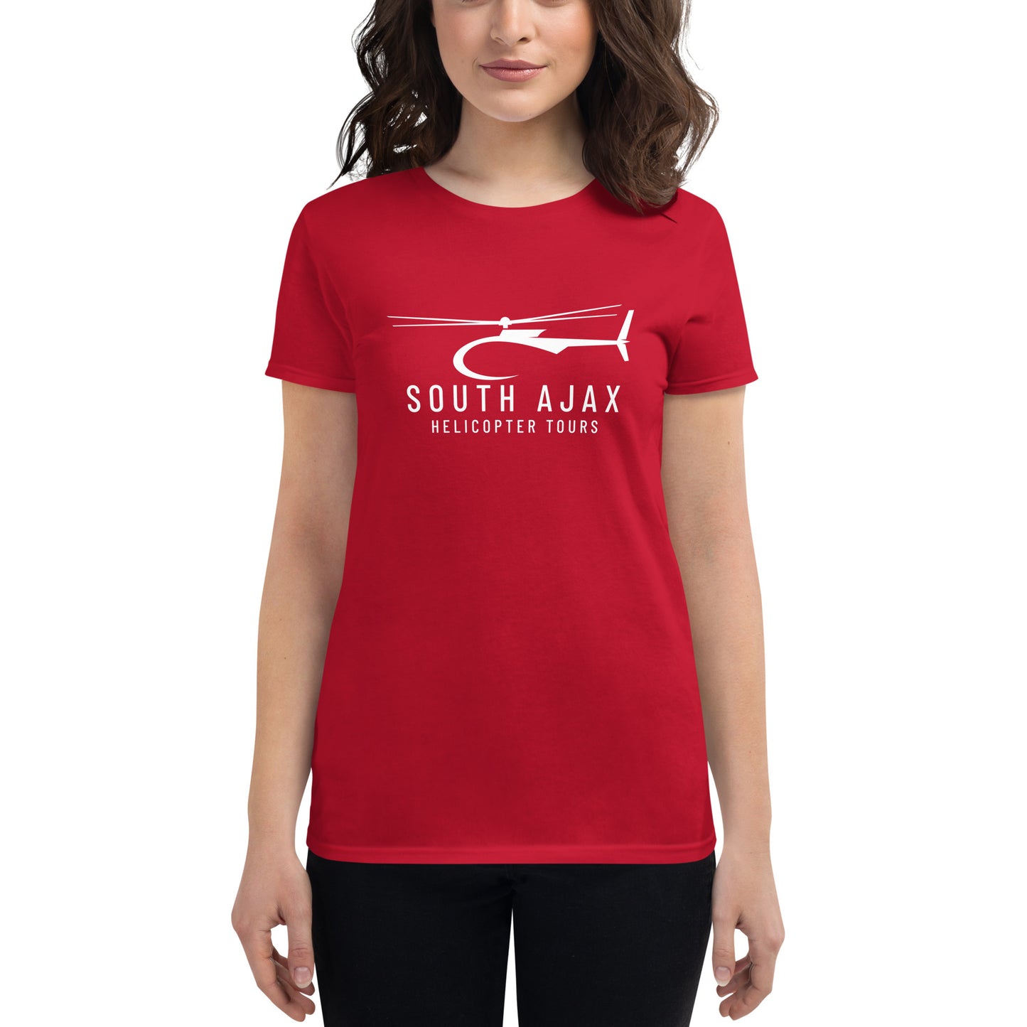 Women's South Ajax Helicopter Tours Fitted T-Shirt